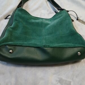 Tignanello Blue and Black Leather Backpack